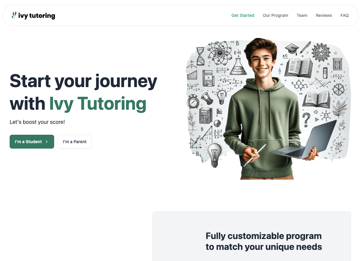 Ivy Tutoring screenshot