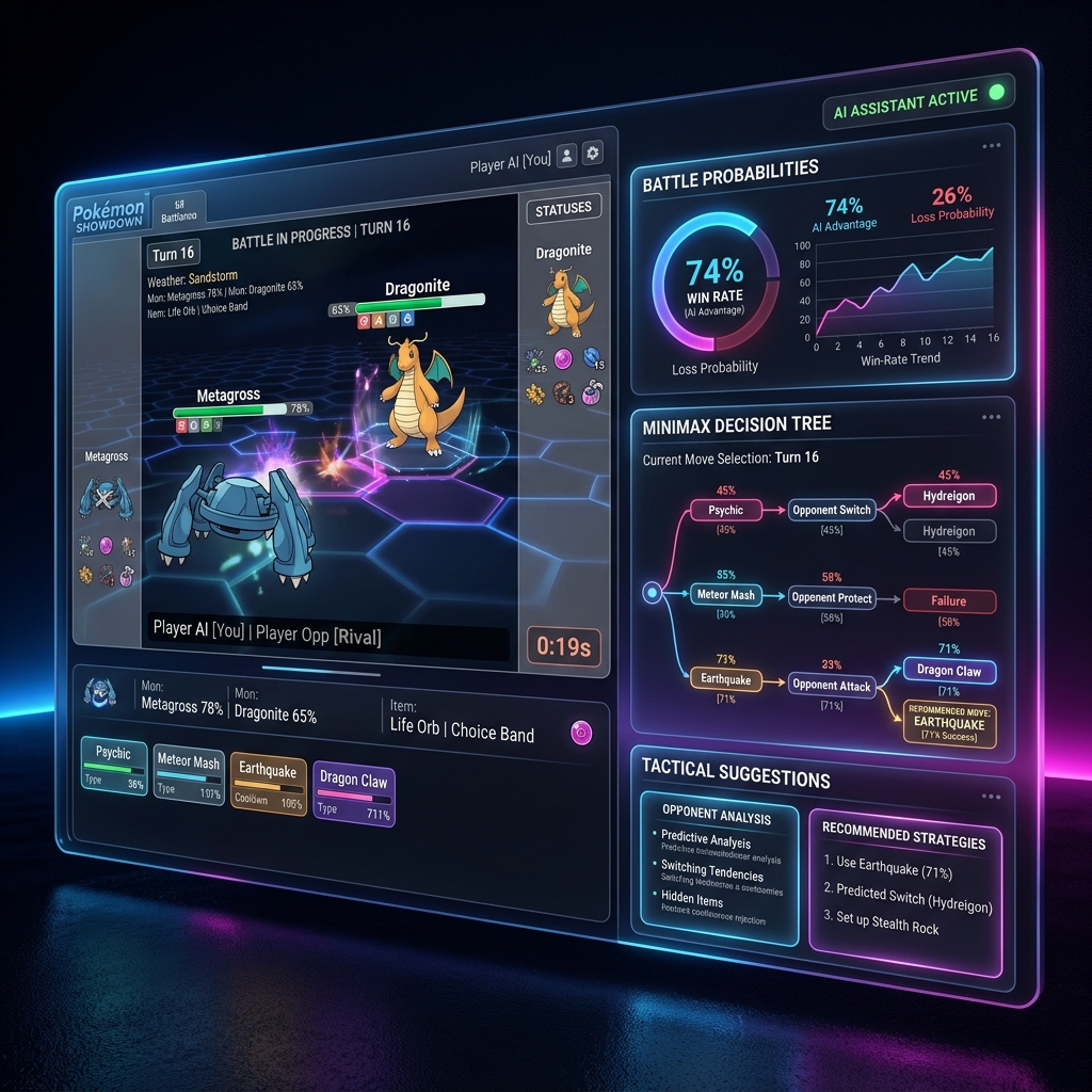PokéAI Reenactor & Tactics Engine screenshot