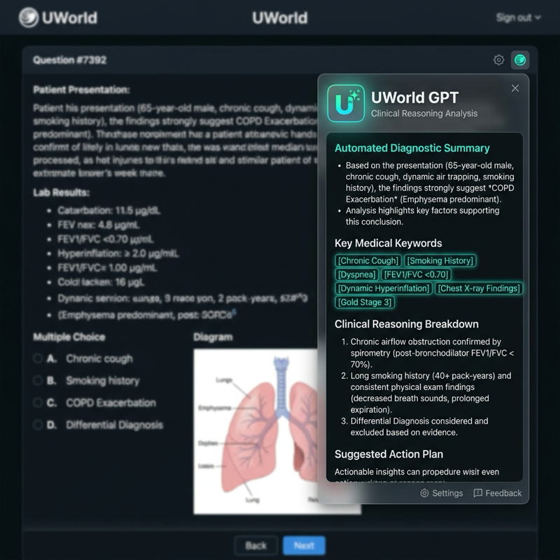 UWorld GPT - AI Clinical Assistant screenshot